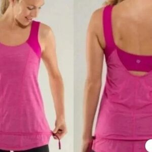 lululemon athletica Pink Layered Tank Top